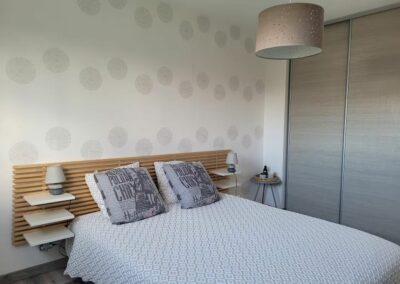 Chambre Bouddha dans la maison d’hôtes de Lancieux, ambiance zen, Les Chemins du mieux-être